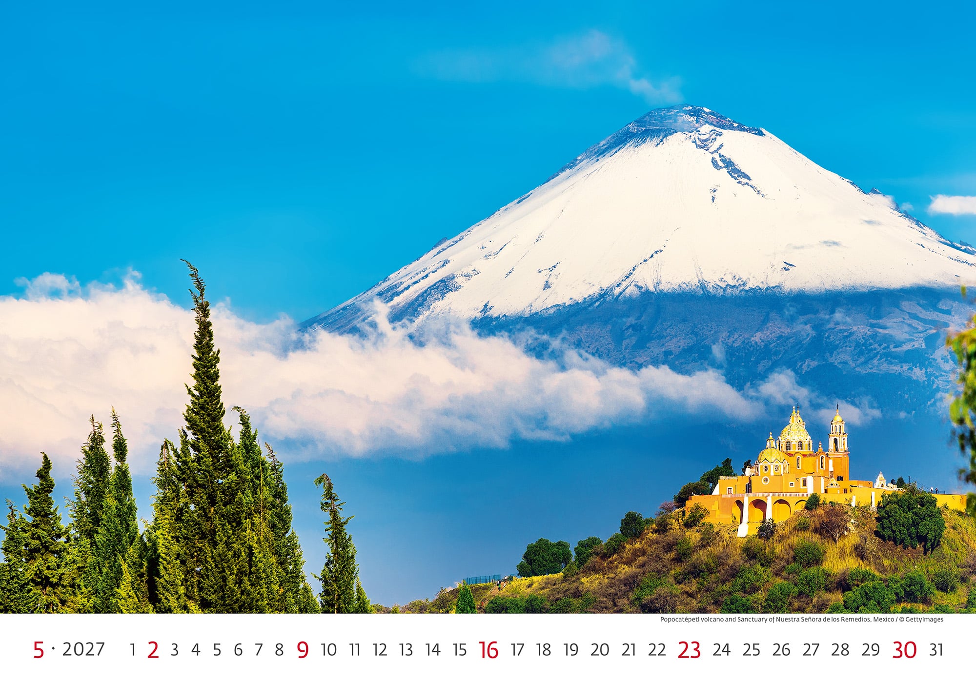 Muurkalender World Wonders 2027 - Mei
