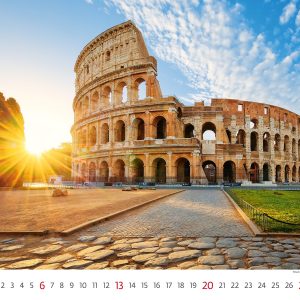 Muurkalender World Wonders 2027 - Juni