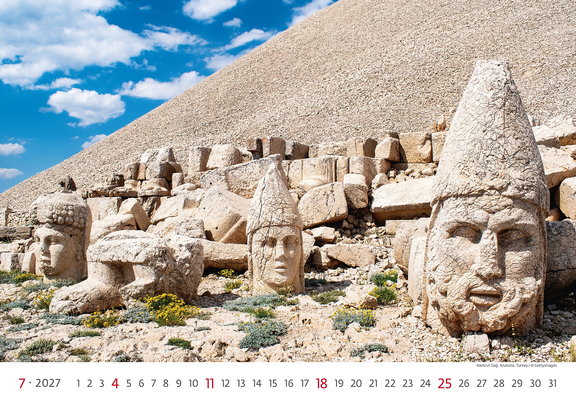 Muurkalender World Wonders 2027 - Juli