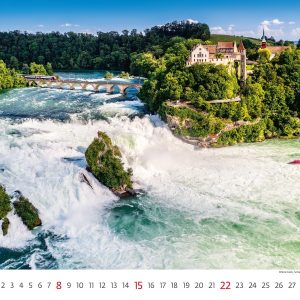 Muurkalender World Wonders 2027 - Augustus
