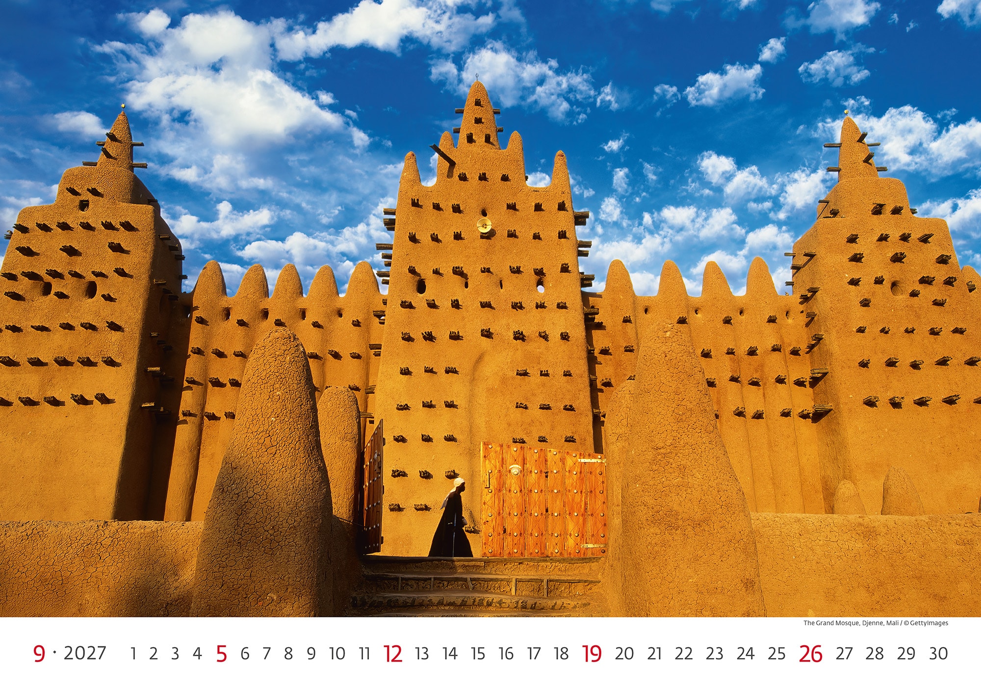 Muurkalender World Wonders 2027 - September