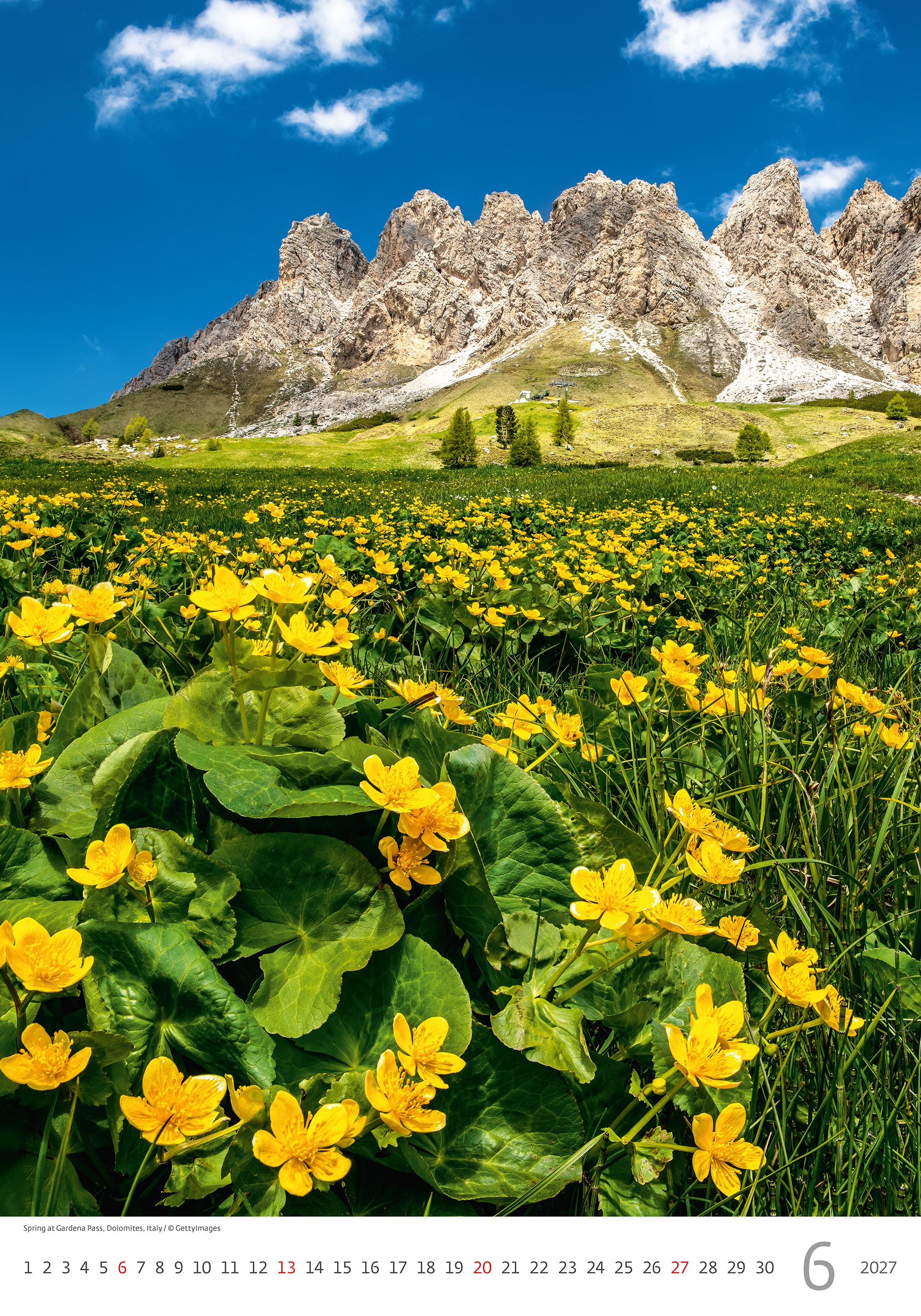 Muurkalender Nature Emotions 2027 - Juni