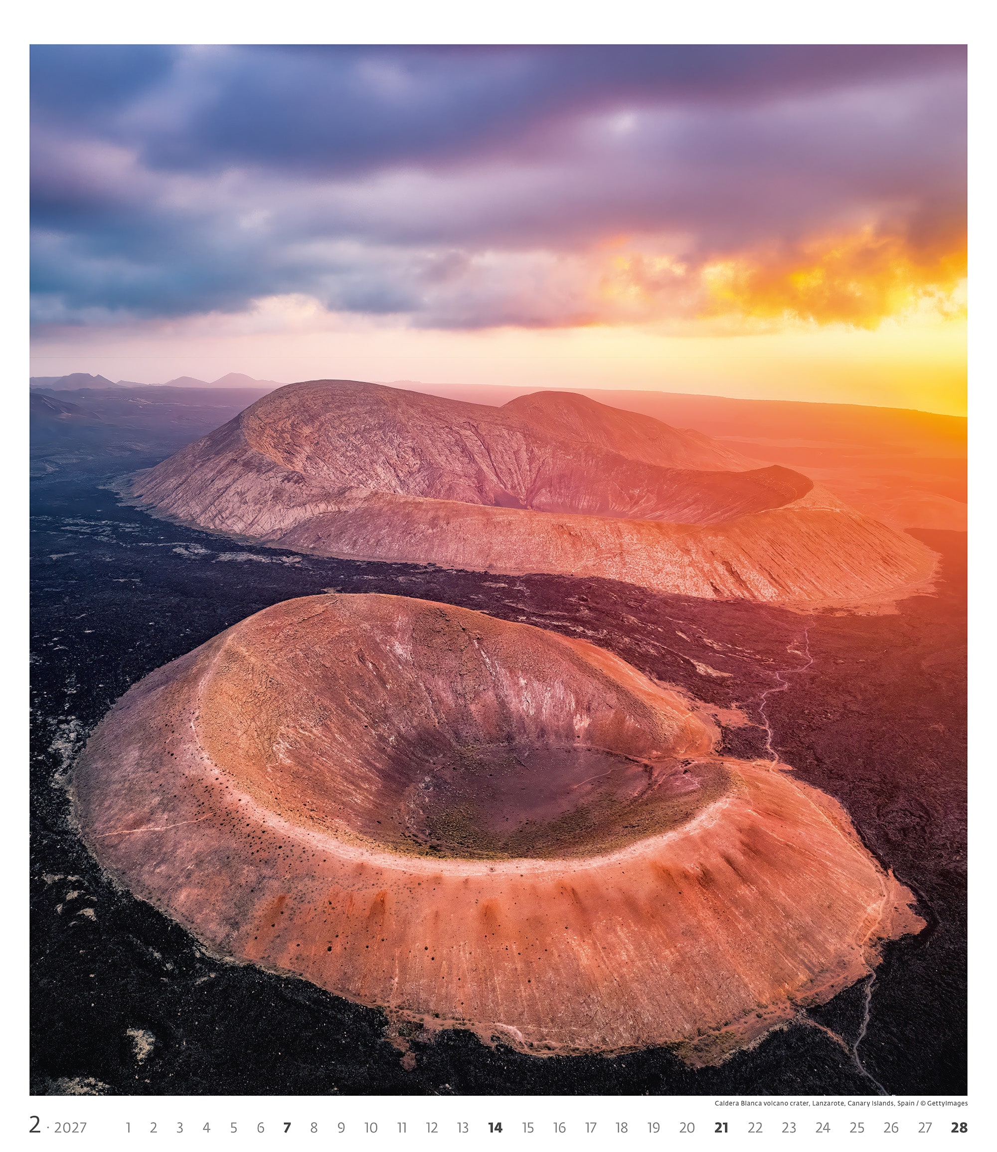 Muurkalender Geo Art 2027 - Februari