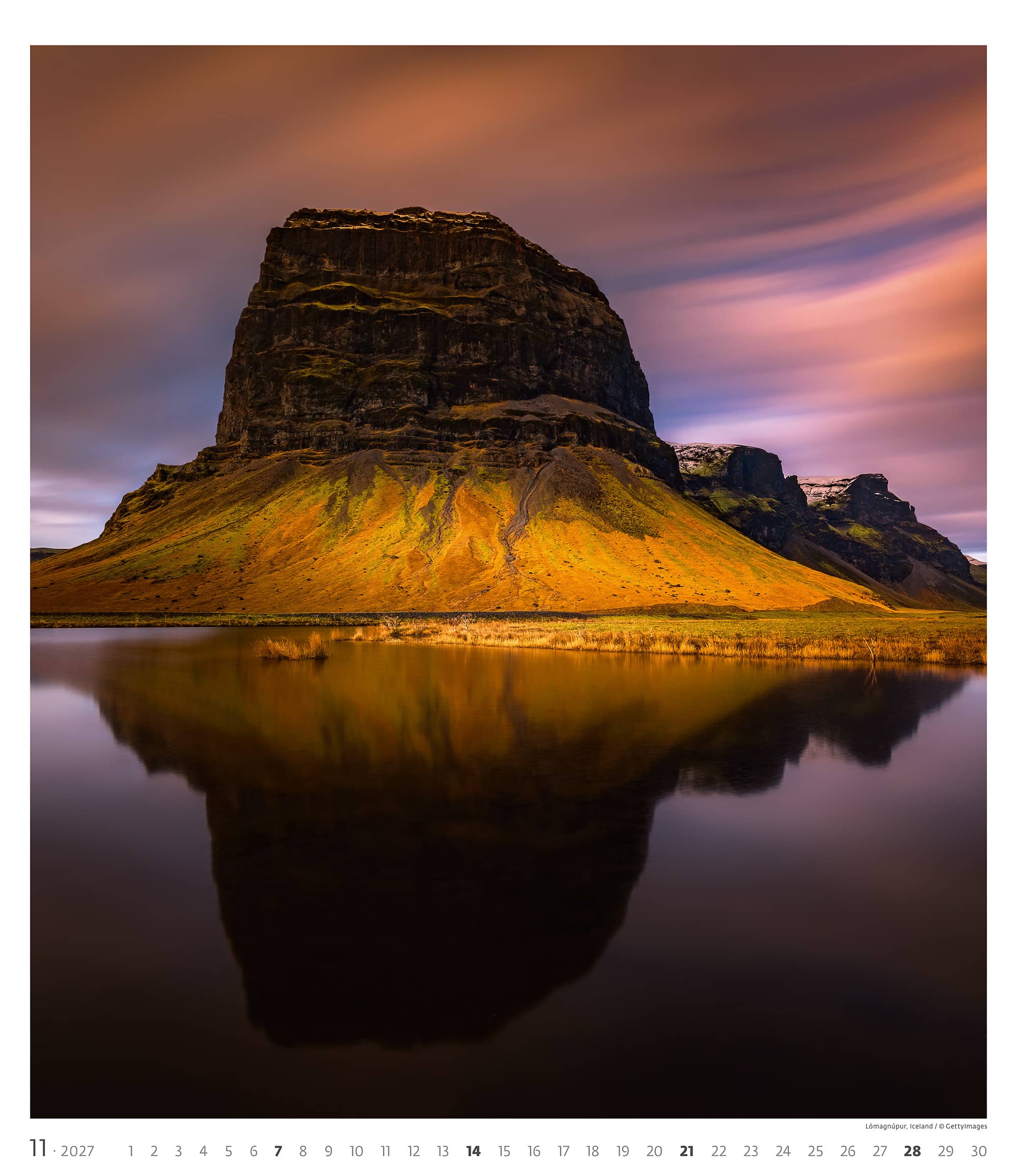 Muurkalender Geo Art 2027 - November
