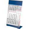 Bureaukalender 2027 3-maand Color blauw