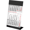 Bureaukalender 2027 3-maand Color zwart