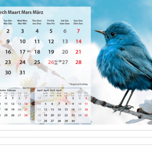 Kantoorkalender Beautiful Nature 2027 - Maart