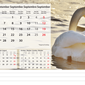 Kantoorkalender Beautiful Nature 2027 - September
