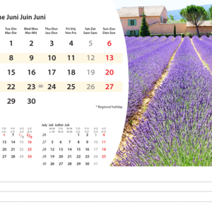 Kantoorkalender Mediterranean 2027 - Juni