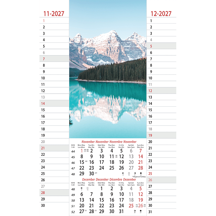 Muurkalender Amazing Nature 2027 - November