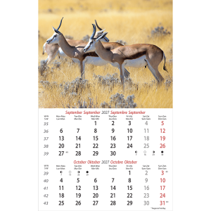 Muurkalender Wildlife 2027 - September