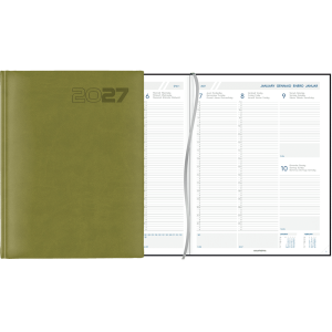 Weekagenda Plan-a-week 2027 groen