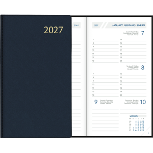 Zakagenda Visuplan 2027 gebonden, blauw