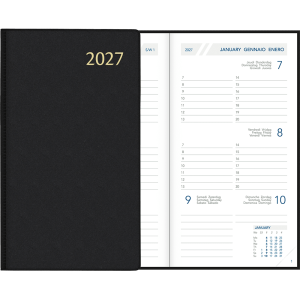 Zakagenda Visuplan 2027 gebonden, zwart